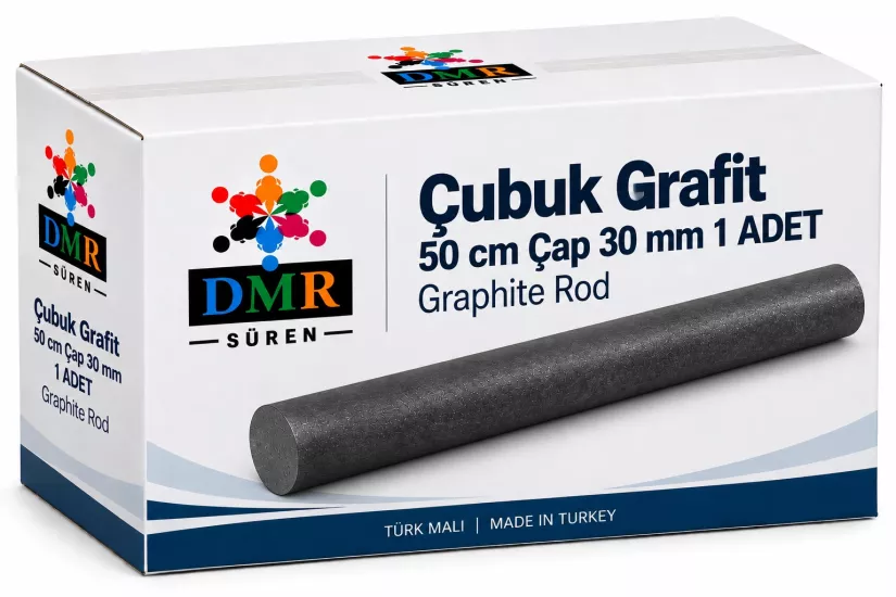 Çubuk Grafit 50 cm Çap 30 mm 1 ADET Graphite Rod